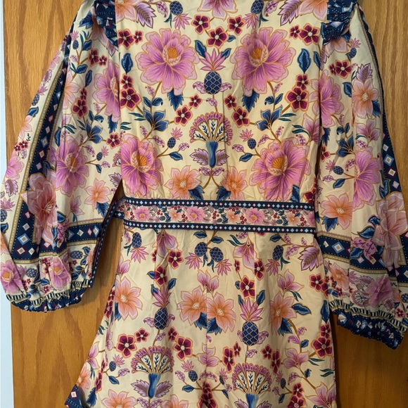 Farm Rio Cream Superbloom Tapestry Organic Cotton Romper - Picture 9 of 11